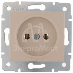 Механизм розетки 1-м СП KARINA 16А IP20 без заземл. термопласт крем. LEZARD 707-0388-121B