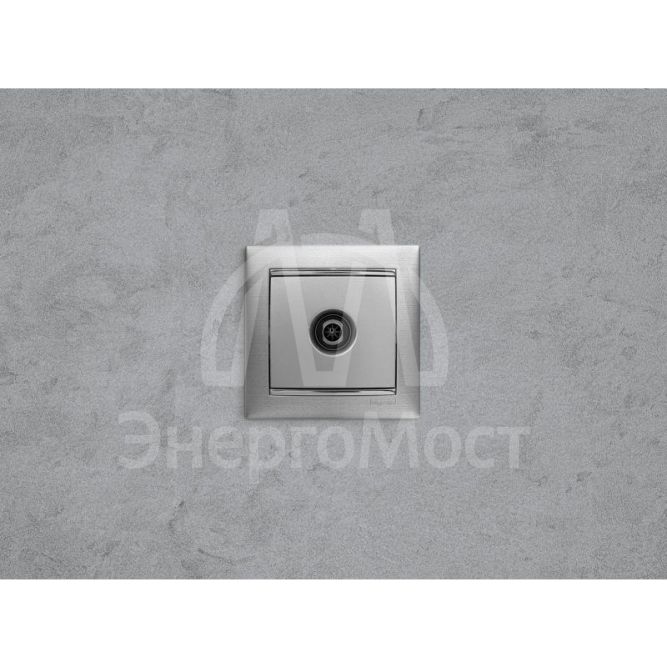 Розетка телевизионная TV СП Valena 1.5дБ 2400МГц с топологией &amp;quot;звезда&amp;quot; механизм алюм. Leg 770129