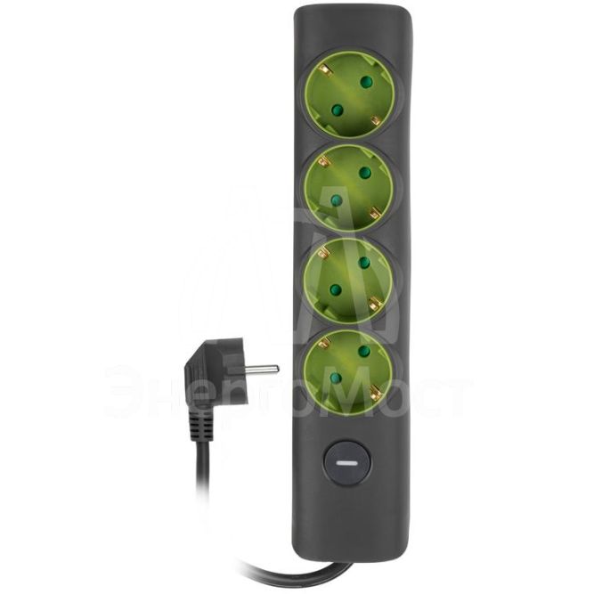 Удлинитель 4х5м с заземл. с выкл. сер. ET-04-500G JAZZway 5051898