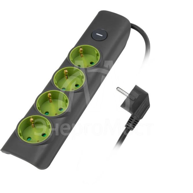 Удлинитель 4х5м с заземл. с выкл. сер. ET-04-500G JAZZway 5051898