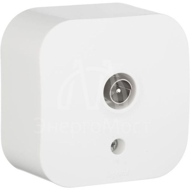 Розетка TV 1-м ОП &amp;quot;звезда&amp;quot; Quteo бел. Leg 782215