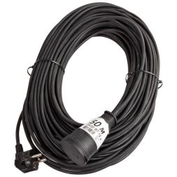 Удлинитель-шнур 1х50м 10А IP44 3500Вт 220-350В КГ 2х1.0мм каучук КОСМОС YSHKsm50m-1g(10A)KG