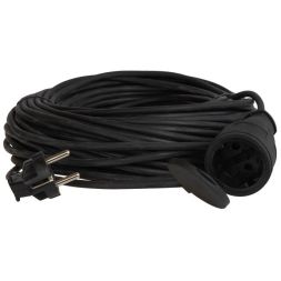 Удлинитель-шнур 1х50м 10А IP44 3500Вт 220-350В КГ 2х1.0мм каучук КОСМОС YSHKsm50m-1g(10A)KG