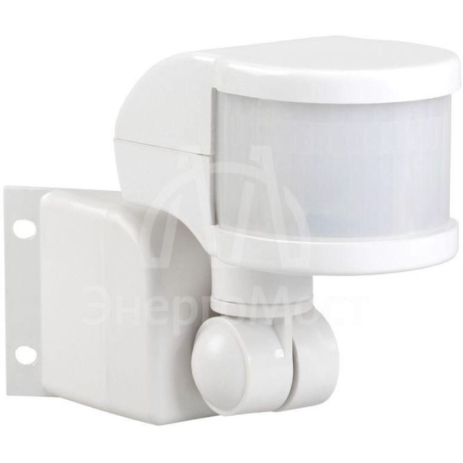 Детектор движения ДД 018 1100Вт угол обз. 270град. 2 полюс. дальн. 12м IP44 бел. IEK LDD10-018B-1100-001