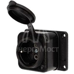 Розетка штепсельная влагозащ. с/з 16А IP54 каучук Rexant 111-111