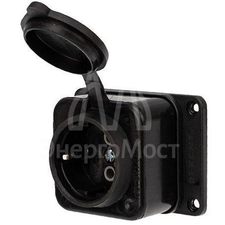 Розетка штепсельная влагозащ. с/з 16А IP54 каучук Rexant 111-111