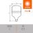 Лампа светодиодная LED G4 Value LVHW300 30W/840 CRI95 30Вт 4000К 3450лм цилиндрическая матов. E27 140-265В OSRAM 4099854121272