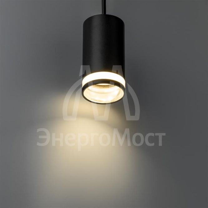 Светильник трековый подвес ARTLINE 55х55х100мм GU10 230В алюм./пластик. 2.6кв.м черн.н. Ritter 59930 6