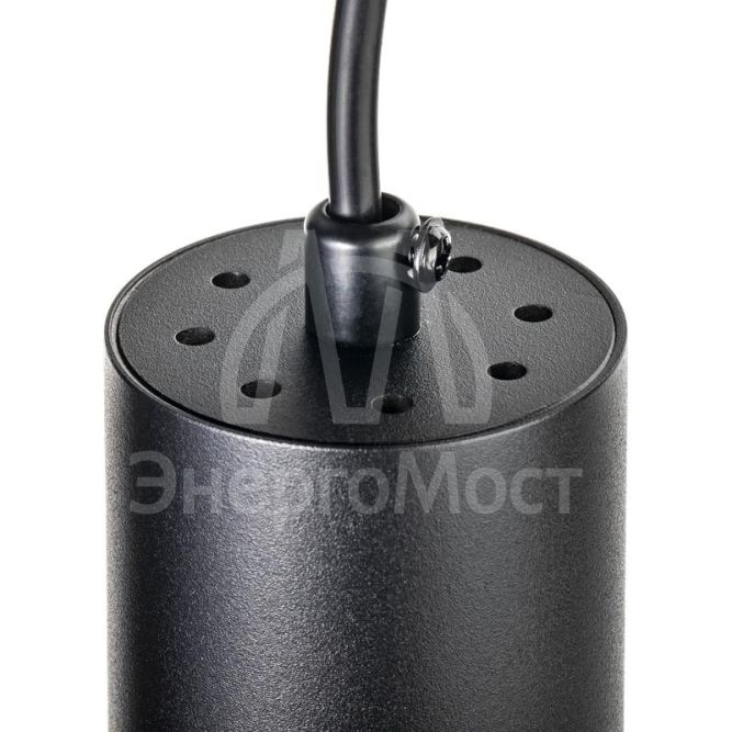 Светильник трековый подвес ARTLINE 55х55х100мм GU10 230В алюм./пластик. 2.6кв.м черн.н. Ritter 59930 6