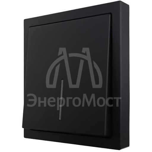 Выключатель 1-кл. с индик. СП ZIMA IP20 10А безвинт. зажим черн. бархат LEZARD 704-4288-111QC