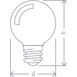 Лампа светодиодная 71 829 NLL-G45-1-230-B-E27 1Вт шар E27 220-240В син. Navigator 71829