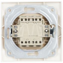 Выключатель 1-кл. СП Кварта 10А IP20 ВС10-1-1-КБ с индикацией бел. IEK EVK11-K01-10-DM