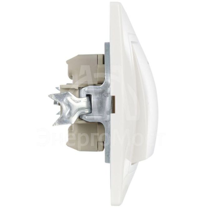 Выключатель 1-кл. СП Кварта 10А IP20 ВС10-1-1-КБ с индикацией бел. IEK EVK11-K01-10-DM
