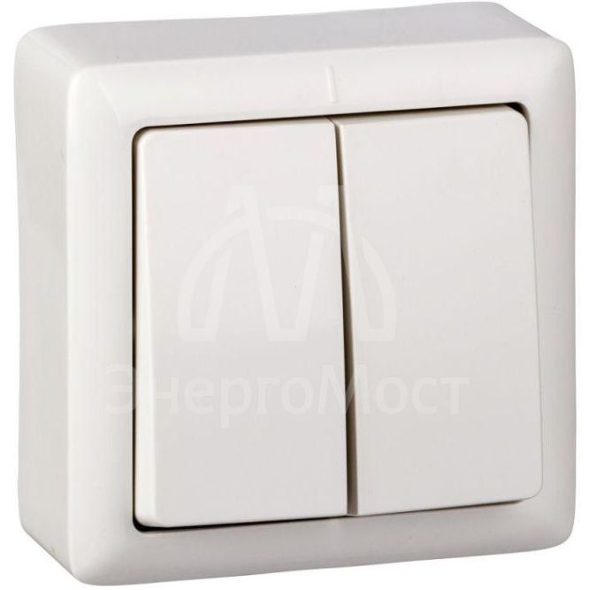 Выключатель 2-кл. ОП Хит 6А IP20 250В бел. SchE VA56-232-B
