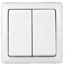 Выключатель 2-кл. ОП Хит 6А IP20 250В бел. SchE VA56-232-B