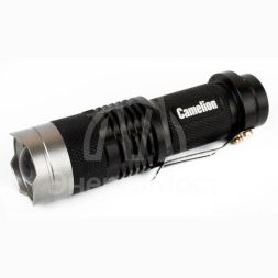 Фонарь LED5135 (LED XPE ZOOM 3 реж 1хLR6 алюм. блистер черн.) Camelion 12915