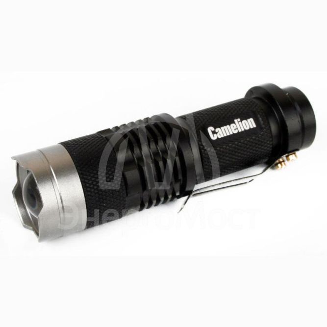 Фонарь LED5135 (LED XPE ZOOM 3 реж 1хLR6 алюм. блистер черн.) Camelion 12915