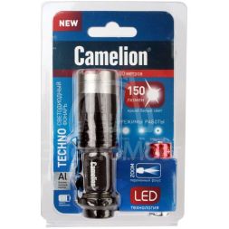 Фонарь LED5135 (LED XPE ZOOM 3 реж 1хLR6 алюм. блистер черн.) Camelion 12915