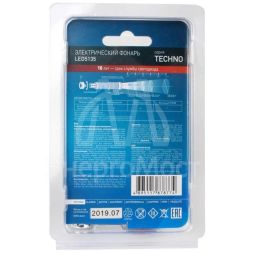 Фонарь LED5135 (LED XPE ZOOM 3 реж 1хLR6 алюм. блистер черн.) Camelion 12915