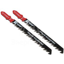 Пилка для электролобзика T144D (грубый рез по дереву и ДВП)(HCS) (уп.2шт) Master EKF pl-t144d-2