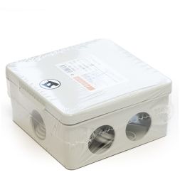 Коробка распределительная ОП 100х100х50мм безгалоген. (HF) для прямого монтажа сер. Промрукав 40-0302