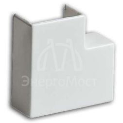 Угол плоский (поворот на 90град.) 25х16 бел. Ruvinil ПВР-25х16