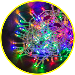 Гирлянда 61 788 NGF-S01-30RGBY-5-1.8m-2AA-TR-IP20 Navigator 61788