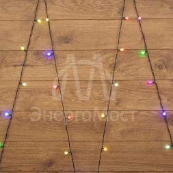 Гирлянда &amp;quot;LED-Шарики&amp;quot; 5м d=15мм 30LED RGB темно-зел. провод 3.6Вт 220В IP20 NEON-NIGHT 303-539