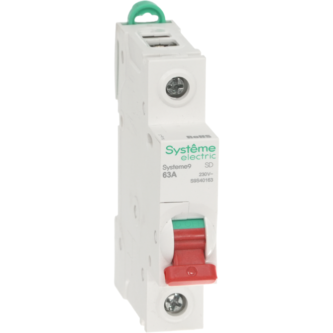 Выключатель нагрузки 1п 63А Systeme9 230В SE S9S40163