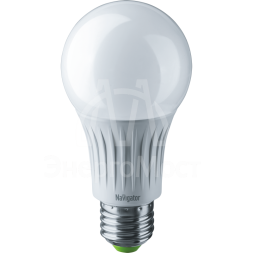 Лампа светодиодная 61 665 NLL-A60-12-127-4K-E27 12Вт грушевидная матовая 4000К нейтр. бел. E27 1000лм 110-140В низковольтная Navigator 61665