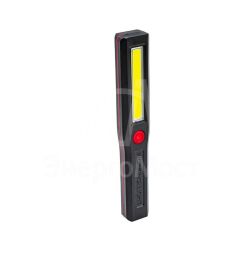 Фонарь 3Вт COB LED крючок магнит питание 3хAAA КОСМОС KocAu6001COB