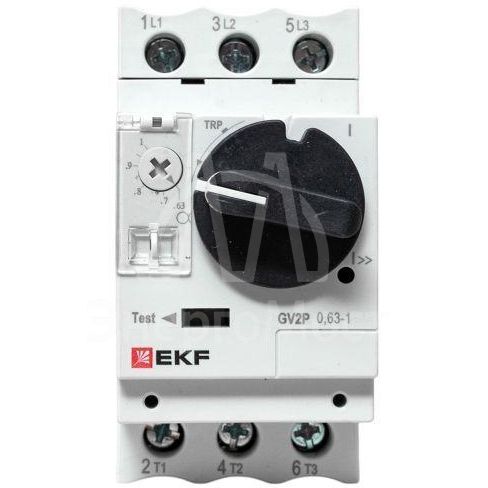 Выключатель автоматический для защиты двигателя GV2P 0.63-1А EKF gv2pm-1.0