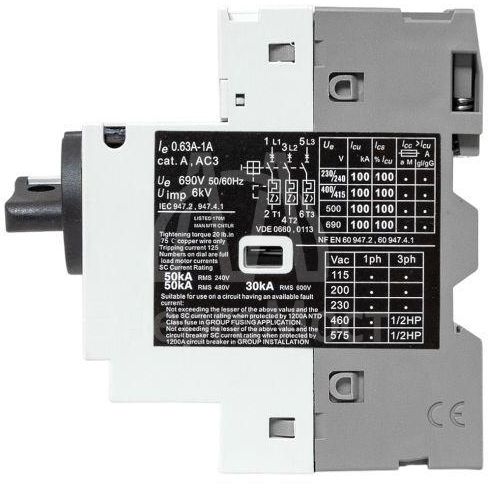 Выключатель автоматический для защиты двигателя GV2P 0.63-1А EKF gv2pm-1.0
