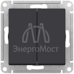 Переключатель перекрестный 2-кл. AtlasDesign 2хсх.7 10АХ механизм карбон SE ATN001073