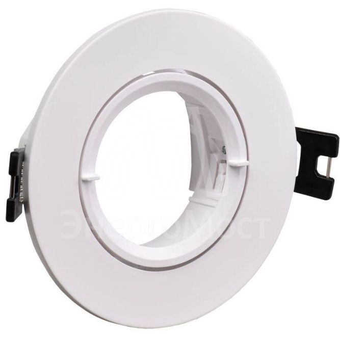 Светильник 4105 встраиваемый MR16 круг пласт. бел. IEK LT-UVB0-4105-GU05-1-K01
