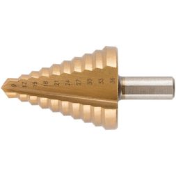 Сверло по металлу ступенчатое 9-36мм 9 ступеней HSS КУРС 36404