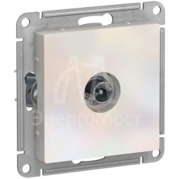 Розетка телевизионная проходная TV AtlasDesign 4дБ механизм жемчуж. SchE ATN000492