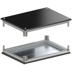 Крыша и основание RAL9005 с направляющими для корпусов CQE N ШхГ 600х400мм DKC R5NKTB64