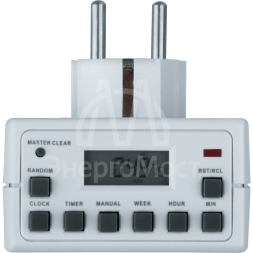 Таймер 61 556 NTR-E-S02-WH розет. электрон. Navigator 61556