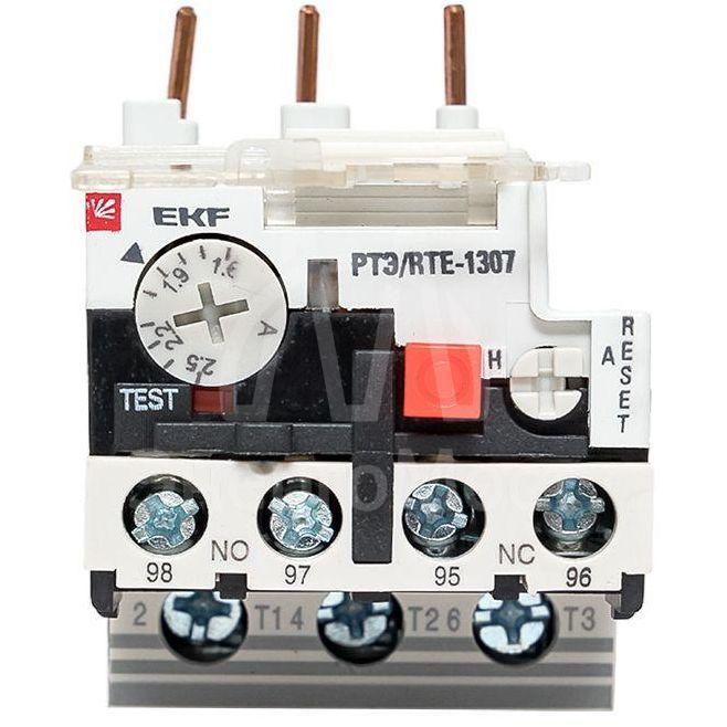 Реле тепл. РТЭ 1307 1.6-2.5А EKF rel-1307-1.6-2.5