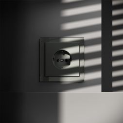 Розетка 1-м СП S70 16А с заземл. механизм титан Voltum VLS040106