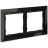 Рамка 2-м S70 стеклян. черн. Voltum VLS110208