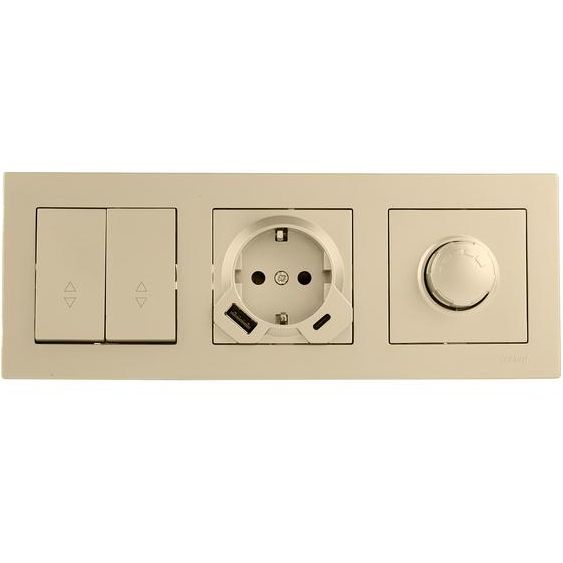 Рамка 3-м VESNA горизонт. без вставки зол. LEZARD 742-3600-148