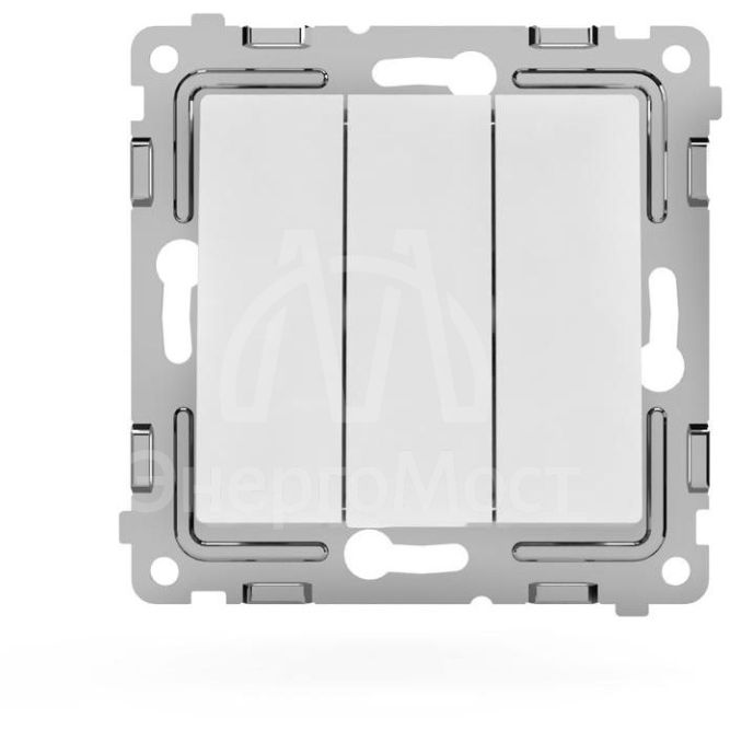 Выключатель 3-кл. СП Pixel 10А IP20 механизм бел. TOKOV ELECTRIC TKE-PX-V3-C01