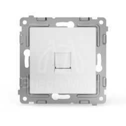 Розетка компьютерная 1-м СП Pixel RJ45 кат.5E механизм бел. TOKOV ELECTRIC TKE-PX-RC1-C01