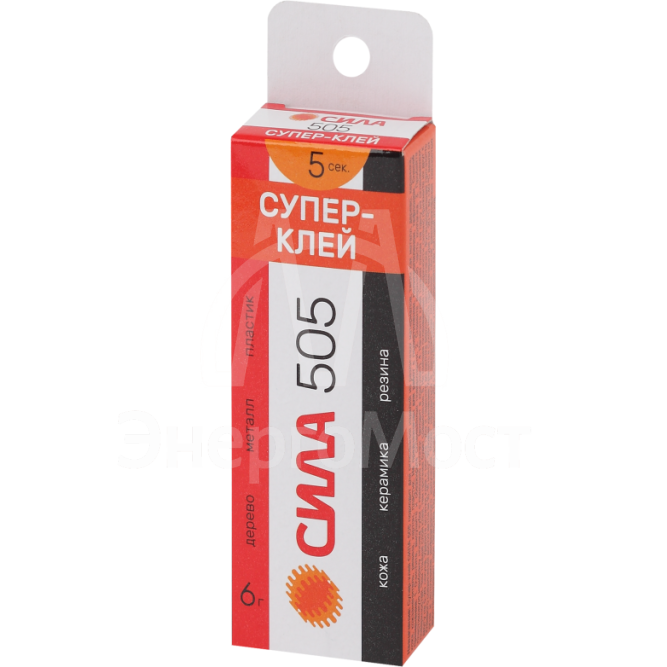 Супер-клей 6г пластик туба в кор. СИЛА Б0033120