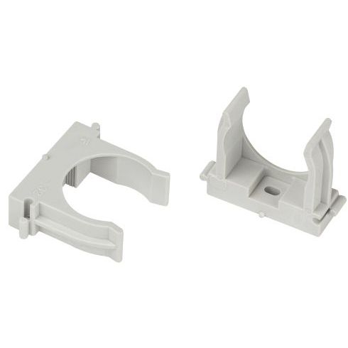 Держатель для труб (клипса) d32мм для прямого монтажа CLIP-32-G-MP сер. (уп.50шт) Эра Б0062106