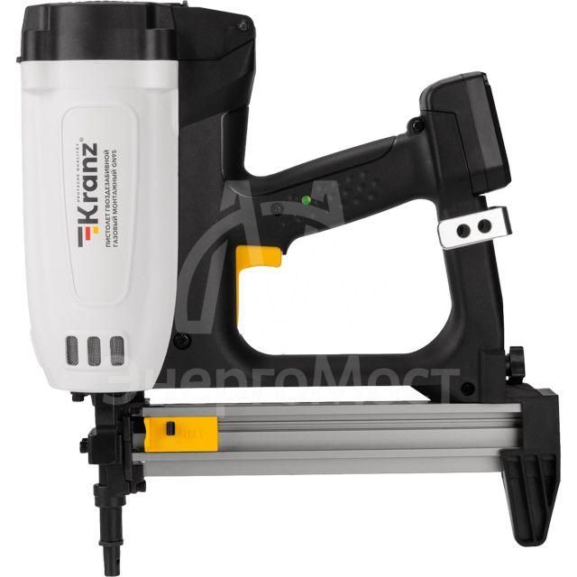 Пистолет гвоздезабивной газовый монтажный GN95 95Дж длина гвоздей 15-40мм d2.7-3мм KRANZ KR-16-1650