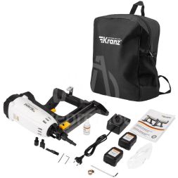 Пистолет гвоздезабивной газовый монтажный GN95 95Дж длина гвоздей 15-40мм d2.7-3мм KRANZ KR-16-1650