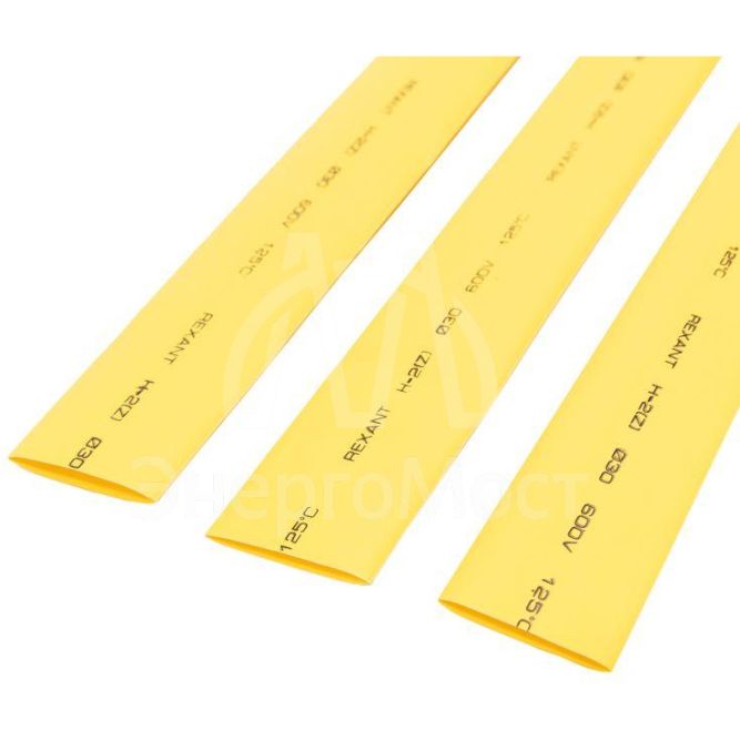 Трубка термоусадочная 30.0/15.0 1м желт. Rexant 23-0002